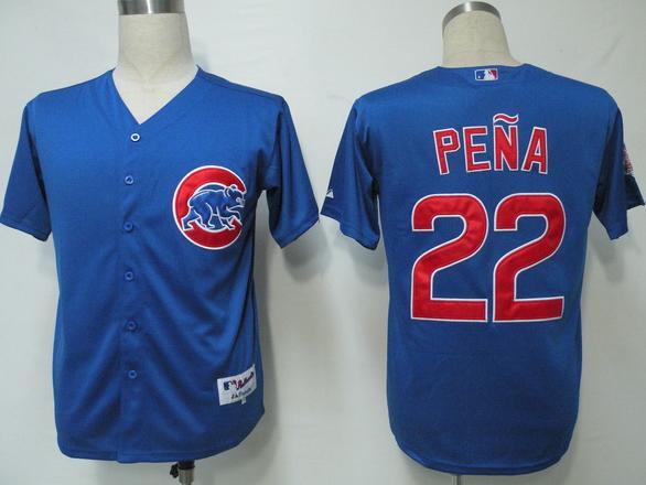 Cheap Chicago Cubs 22 Pena Blue MLB Jersey For Sale