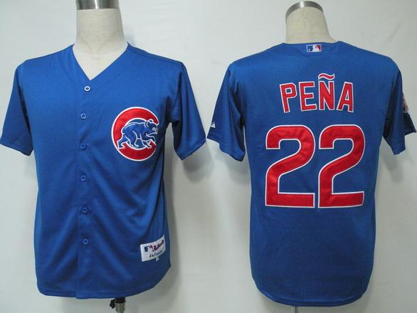 Chicago Cubs 22 Pena Blue MLB Jersey Chicago Cubs 22 Pena Blue MLB Jersey