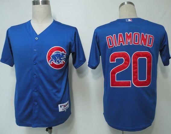 Cheap Chicago Cubs 20 Diamond Blue MLB Jersey For Sale