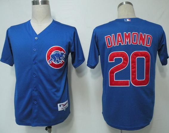Chicago Cubs 20 Diamond Blue MLB Jersey