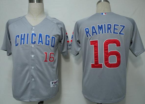 Cheap Chicago Cubs 16 Ramirez Grey MLB Jersey For Sale