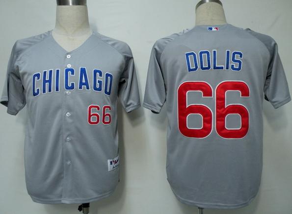 Chicago Cubs 66 Dolis Grey MLB Jersey