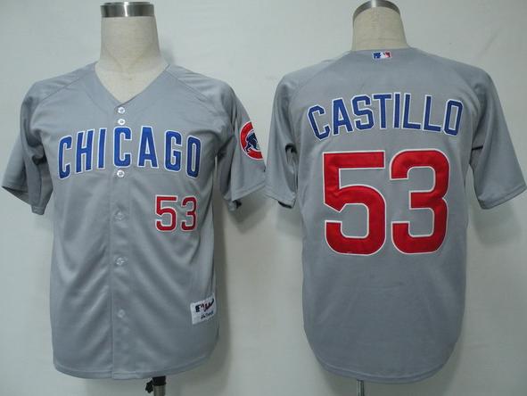 Chicago Cubs 53 Castillo Grey MLB Jersey