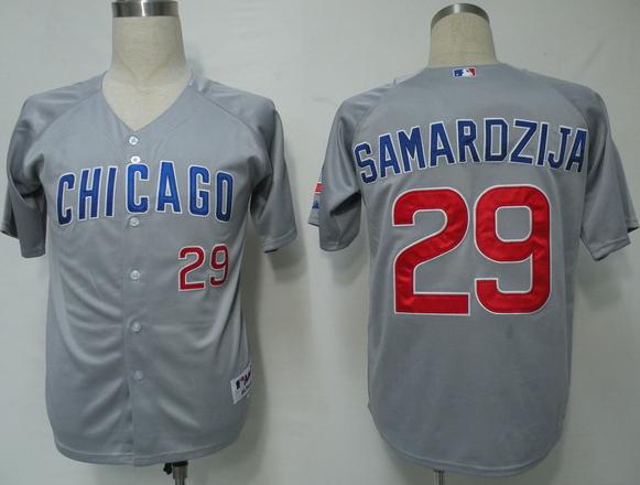 Cheap Chicago Cubs 29 Samardzija Grey MLB Jersey For Sale