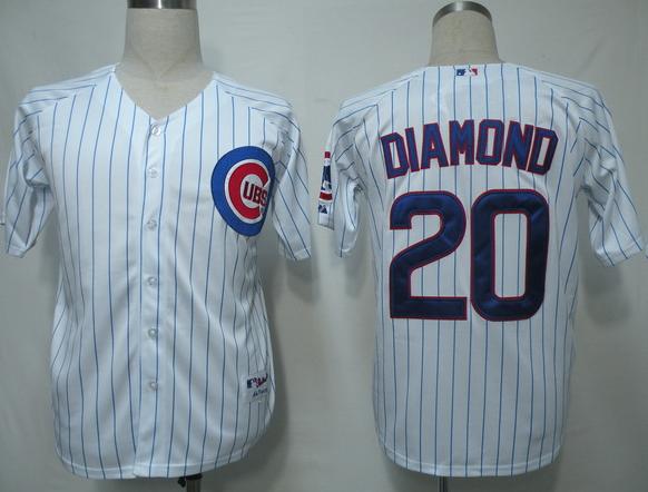 Chicago Cubs 20 Diamond White MLB Jersey