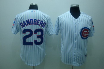 Chicago Cubs 23 Ryne Sandberg white Jerseys