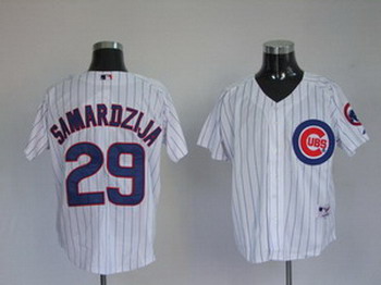 Chicogo Cubs 29 Samardzija White Royal