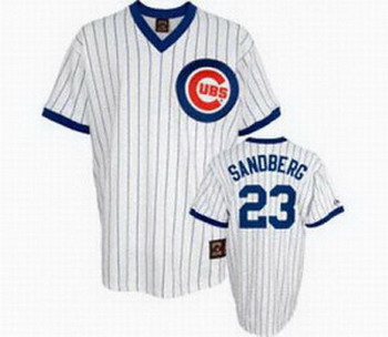 Chicago Cubs Sandberg 23 White 3 patch