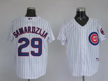 Chicago Cubs 29 Samardzija Pinstripe