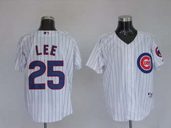 Chicago Cubs 25 Derrek Lee Pinstripe