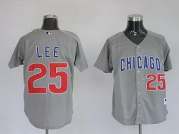 Cheap Chicago Cubs 25 Derrek Lee Grey For Sale