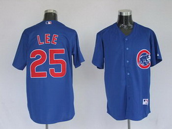 Chicago Cubs 25 Derrek Lee Blue Jerseys