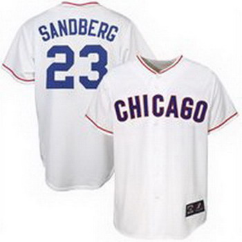 Chicago Cubs 23 Sandberg white Jerseys