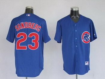 Cheap Chicago Cubs 23 Sandberg Blue Jerseys For Sale