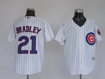 Cheap Chicago Cubs 21 Milton Bradley Pinstripe For Sale
