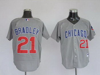 Cheap Chicago Cubs 21 Milton Bradley Grey Jerseys For Sale