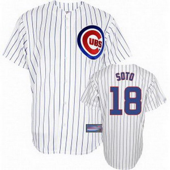 Cheap Chicago Cubs 18 Geovany Soto white Jerseys For Sale
