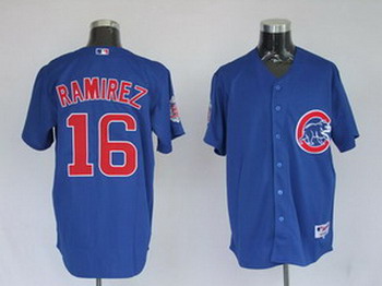 Cheap Chicago Cubs 16 Aramis Ramirez Blue Jerseys For Sale