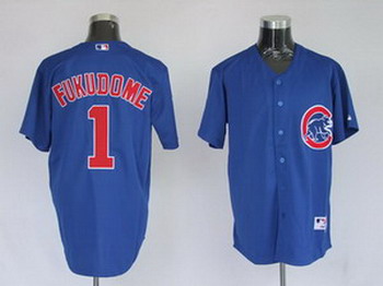 Cheap Chicago Cubs 1 Kosuke Fukudome Blue Jerseys For Sale