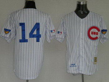 Chicago Cubs 14 Ernie Banks Home Jersey