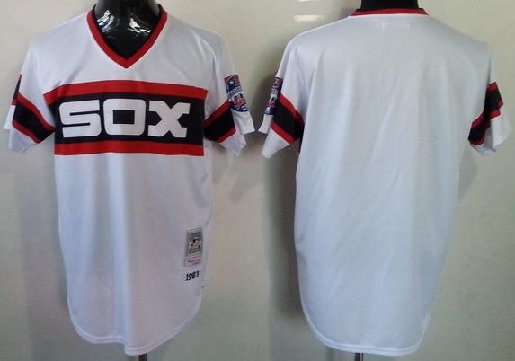Cheap Chicago White Sox Blank White Throwback M&N MLB Jerseys For Sale