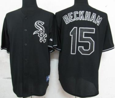 Cheap Chicago White Sox 15 Beckham black Fashion MLB Jerseys For Sale