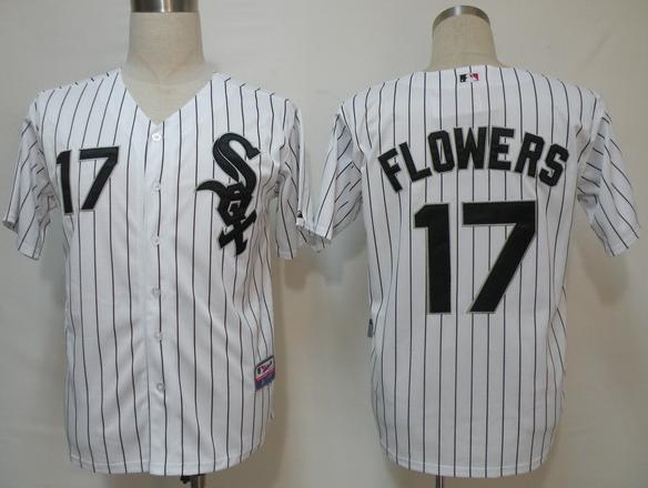 Cheap Chicago White Sox 17 Flowers White Cool Base MLB Jersey For Sale
