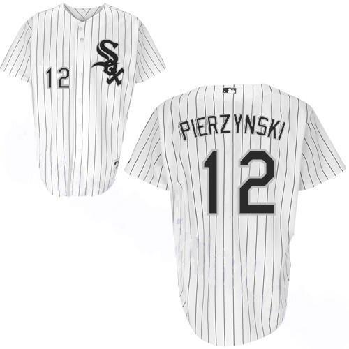 Chicago White Sox 12 Pierzynski White Jersey
