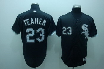 Cheap Chicago White Sox 23 Teahen Black Jerseys For Sale