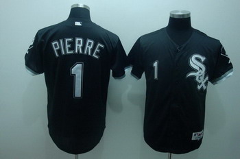 Chicago White Sox 1 Pierre Black Jerseys