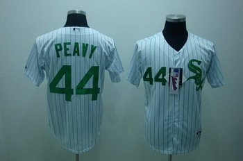 Chicago White Sox 44 PEAVY white blue strip Jerseys
