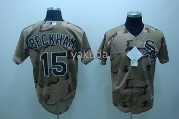 Cheap Chicago White Sox 15 Gordon Beckham Camouflage Camo Color BaseballJerseys For Sale