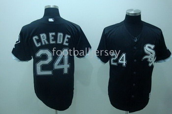 Cheap Chicago White Sox Jerseys 24 Crede Black Jersyes For Sale