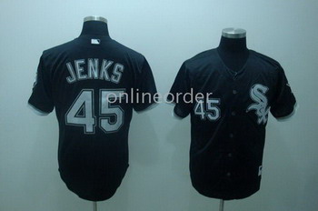 Chicago White Sox 45 Jenks Black Jerseys Chicago White Sox 45 Jenks Black Jerseys