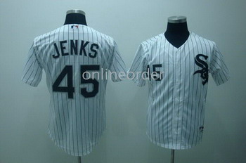 Chicago White Sox 45 jenks white jerseys