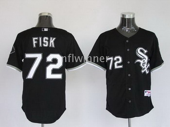 Cheap Chicago White Sox 72 Fisk Black For Sale