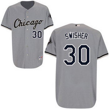 Cheap Chicago White Sox 30 Nick Swisher gray For Sale