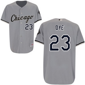 Cheap Chicago White Sox 23 Jermaine Dye gray For Sale