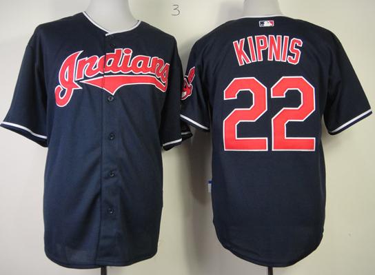 Cleveland Indians 22 Jason Kipnis Blue Cool Base MLB Jerseys