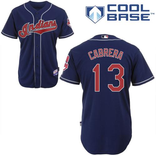 Cleveland Indians 13 Cabrera Blue Jerseys Cleveland Indians 13 Cabrera Blue Jerseys