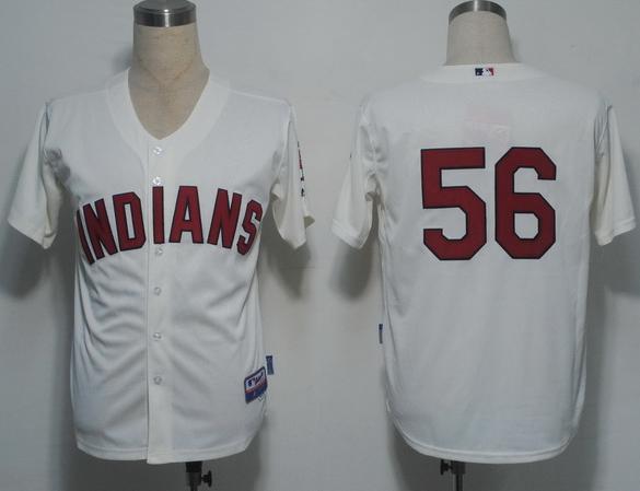 Cleveland Indians 56 Herrmann Cream Cool Base MLB Jerseys