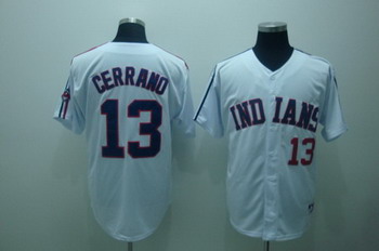 Cheap Cleveland Indians 13 Cerrano White Jerseys For Sale