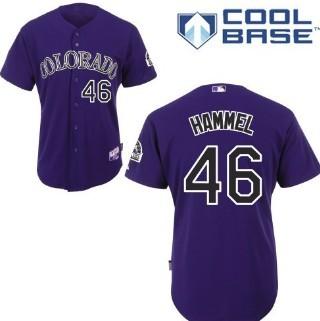 Colorado Rockies 46 Hammel Purple Jersey