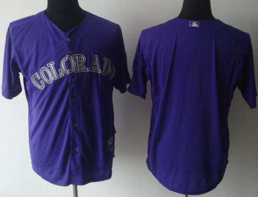 Colorado Rockies Blank Purple Cool Base Jerseys Colorado Rockies Blank Purple Cool Base Jerseys