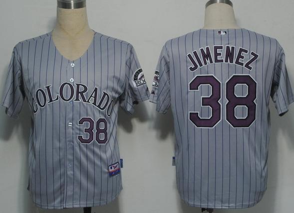 Cheap Colorado Rockies 38 Jimenez Gery Cool Base MLB Jerseys For Sale