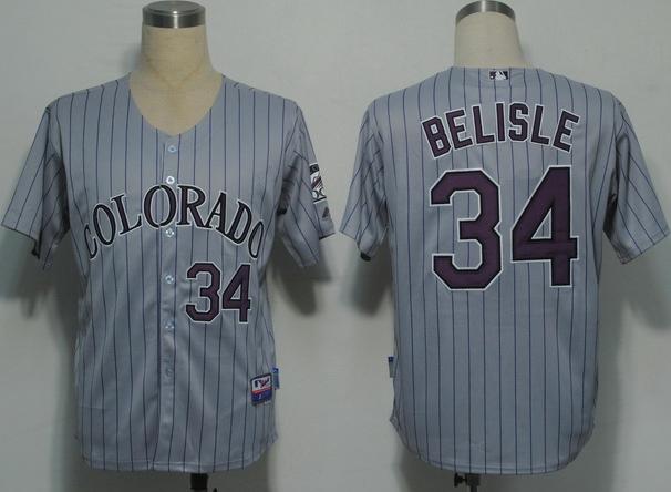 Cheap Colorado Rockies 34 Belisle Gery Cool Base MLB Jerseys For Sale