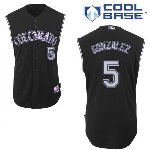 Cheap Colorado Rockies 5 Gonzalez Black MLB Jersey For Sale