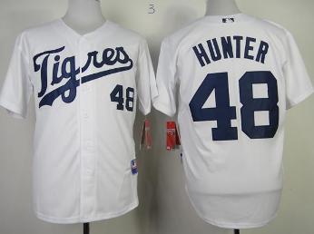Detroit Tigers 48 Torii Hunter White MLB Jerseys