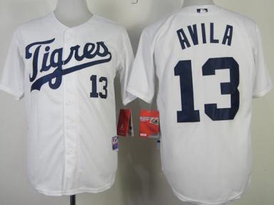 Cheap Detroit Tigers 13 Alex Avila White MLB Jerseys For Sale