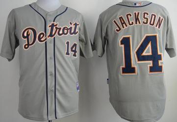 Cheap Detroit Tigers 14 Austin Jackson Grey Cool Base MLB Jerseys For Sale